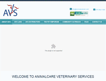 Tablet Screenshot of animalcarevet.com